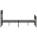 vidaXL sonoma tölgy színű szerelt fa ágykeret matrac nélkül 120x200 cm