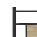 vidaXL sonoma tölgy színű szerelt fa és acél csere fejtámla 90 cm