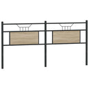 vidaXL sonoma tölgy színű szerelt fa és acél csere fejtámla 160 cm