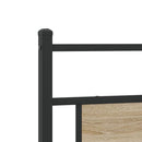 vidaXL sonoma tölgy színű szerelt fa és acél csere fejtámla 180 cm
