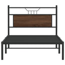 vidaXL barna tölgy színű szerelt fa ágykeret matrac nélkül 90x190 cm