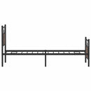 vidaXL barna tölgy színű szerelt fa ágykeret matrac nélkül 75x190 cm