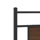 vidaXL barna tölgy színű szerelt fa ágykeret matrac nélkül 75x190 cm
