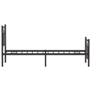 vidaXL barna tölgy színű szerelt fa ágykeret matrac nélkül 90x200 cm