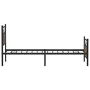 vidaXL barna tölgy színű szerelt fa ágykeret matrac nélkül 90x190 cm