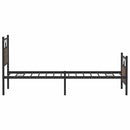 vidaXL barna tölgy színű szerelt fa ágykeret matrac nélkül 100x200 cm