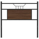 vidaXL barna tölgy színű szerelt fa és acél fejtámla 75 cm