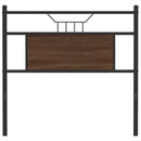 vidaXL barna tölgy színű szerelt fa és acél fejtámla 80 cm