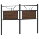 vidaXL barna tölgy színű szerelt fa és acél fejtámla 120 cm