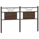 vidaXL barna tölgy színű szerelt fa és acél fejtámla 137 cm