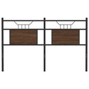 vidaXL barna tölgy színű szerelt fa és acél fejtámla 150 cm