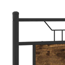 vidaXL füstös tölgy színű szerelt fa ágykeret matrac nélkül 150x200 cm