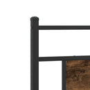 vidaXL füstös tölgy színű szerelt fa ágykeret matrac nélkül 90x190 cm