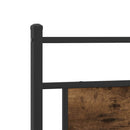 vidaXL füstös tölgy színű szerelt fa ágykeret matrac nélkül 90x190 cm