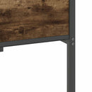vidaXL füstös tölgy színű szerelt fa ágykeret matrac nélkül 90x190 cm