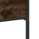 vidaXL füstös tölgy színű szerelt fa ágykeret matrac nélkül 120x200 cm