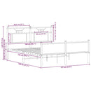 vidaXL füstös tölgy színű szerelt fa ágykeret matrac nélkül 140x190 cm
