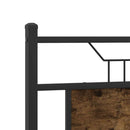 vidaXL füstös tölgy színű szerelt fa ágykeret matrac nélkül 140x200 cm