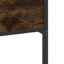 vidaXL füstös tölgy színű szerelt fa ágykeret matrac nélkül 140x200 cm