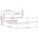 vidaXL füstös tölgy színű szerelt fa ágykeret matrac nélkül 150x200 cm