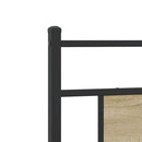 vidaXL sonoma tölgy színű szerelt fa ágykeret matrac nélkül 90x190 cm