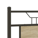 vidaXL sonoma tölgy színű szerelt fa ágykeret matrac nélkül 140x200 cm