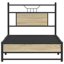 vidaXL sonoma tölgy színű szerelt fa ágykeret matrac nélkül 75x190 cm