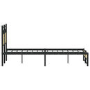 vidaXL sonoma tölgy színű szerelt fa ágykeret matrac nélkül 120x200 cm