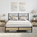 vidaXL sonoma tölgy színű szerelt fa ágykeret matrac nélkül 140x190 cm
