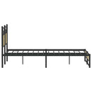 vidaXL sonoma tölgy színű szerelt fa ágykeret matrac nélkül 140x190 cm