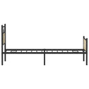 vidaXL sonoma tölgy színű szerelt fa ágykeret matrac nélkül 80x200 cm