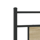 vidaXL ágykeret matrac nélkül Sonoma tölgy 107x203 cm Gépi fa
