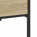 vidaXL ágykeret matrac nélkül Sonoma tölgy 107x203 cm Gépi fa