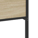 vidaXL sonoma tölgy színű szerelt fa ágykeret matrac nélkül 120x190 cm