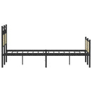 vidaXL sonoma tölgy színű szerelt fa ágykeret matrac nélkül 120x200 cm