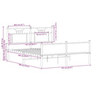 vidaXL sonoma tölgy színű szerelt fa ágykeret matrac nélkül 140x190 cm
