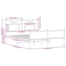 vidaXL sonoma tölgy színű szerelt fa ágykeret matrac nélkül 140x200 cm