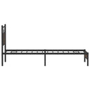 vidaXL barna tölgy színű szerelt fa ágykeret matrac nélkül 90x190 cm