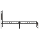vidaXL barna tölgy színű szerelt fa ágykeret matrac nélkül 90x200 cm