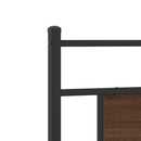 vidaXL barna tölgy színű szerelt fa ágykeret matrac nélkül 90x200 cm
