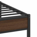 vidaXL barna tölgy színű szerelt fa ágykeret matrac nélkül 90x190 cm