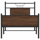 vidaXL barna tölgy színű szerelt fa ágykeret matrac nélkül 90x190 cm