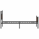 vidaXL ágykeret matrac nélkül barna tölgy 107x203 cm műfa
