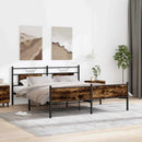 vidaXL ágykeret matrac nélkül barna tölgy 107x203 cm műfa