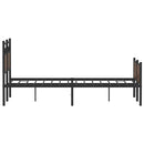 vidaXL barna tölgy színű szerelt fa ágykeret matrac nélkül 120x200 cm