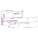 vidaXL barna tölgy színű szerelt fa ágykeret matrac nélkül 140x190 cm