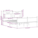 vidaXL barna tölgy színű szerelt fa ágykeret matrac nélkül 140x200 cm