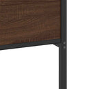 vidaXL barna tölgy színű szerelt fa ágykeret matrac nélkül 150x200 cm