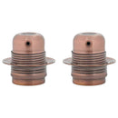 vidaXL 2 db vörös bronz lámpatartók E27