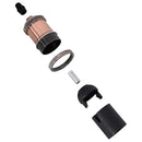 vidaXL 2 db vörös bronz lámpatartók E27